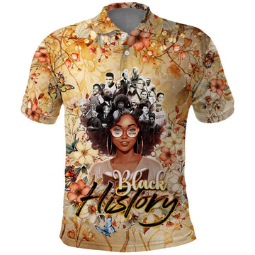 Black History My Roots Polo Shirt Civil Rights Leaders African Women DT02