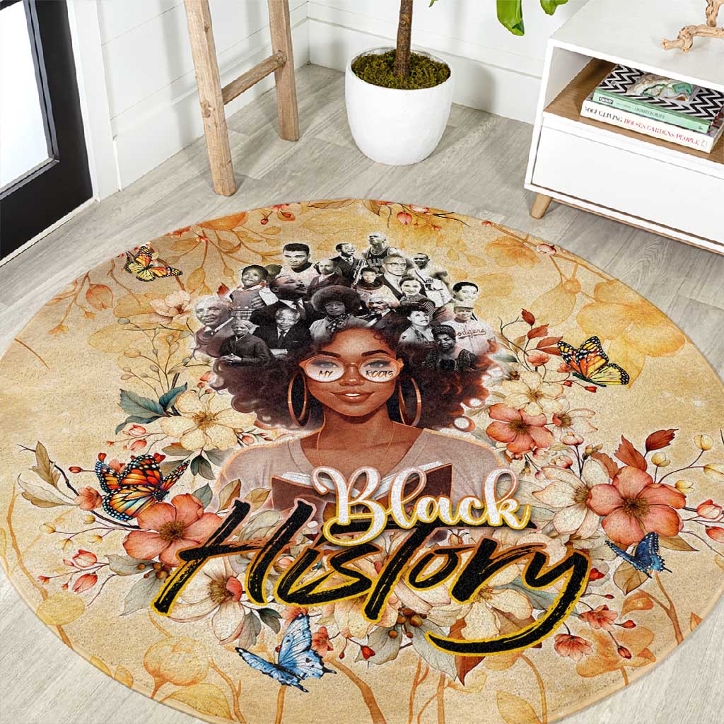 African Women Black History Round Carpet Civil Rights Leaders My Roots DT02
