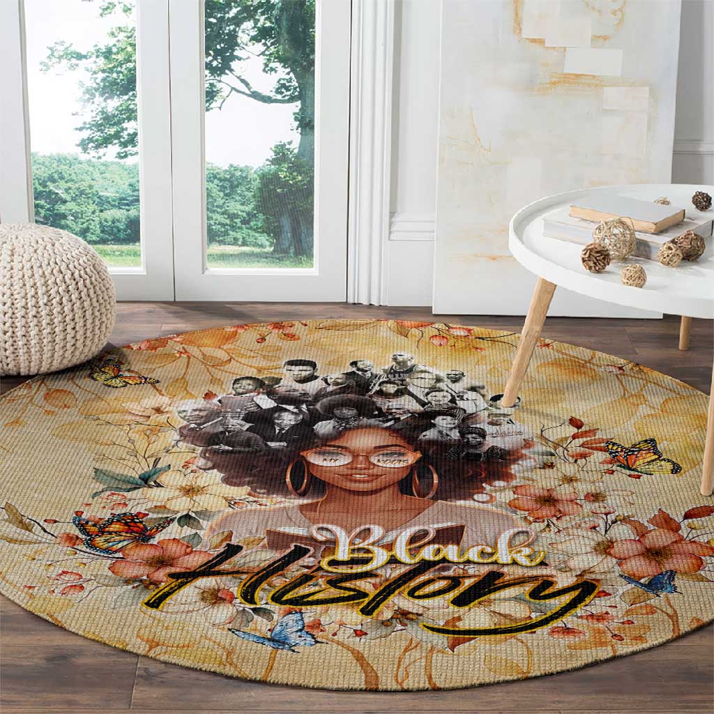 African Women Black History Round Carpet Civil Rights Leaders My Roots DT02