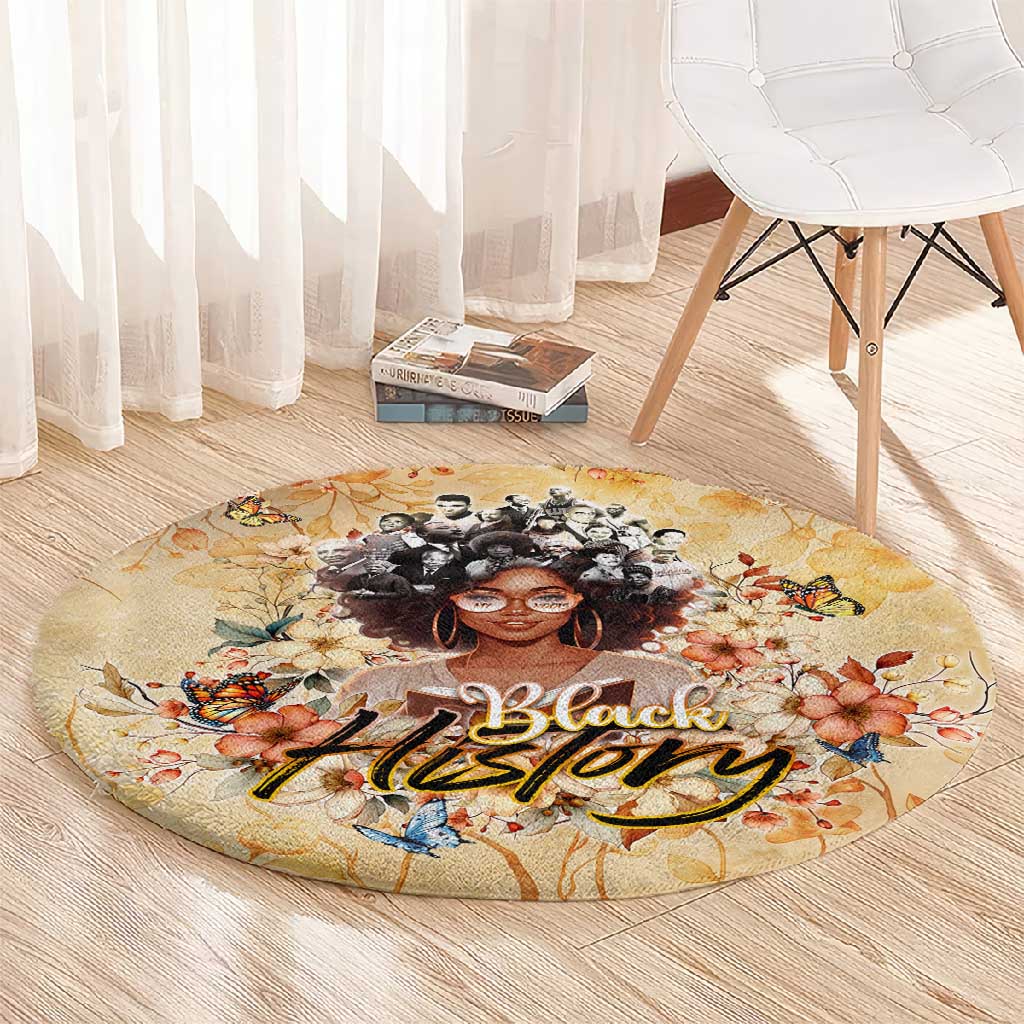 African Women Black History Round Carpet Civil Rights Leaders My Roots DT02