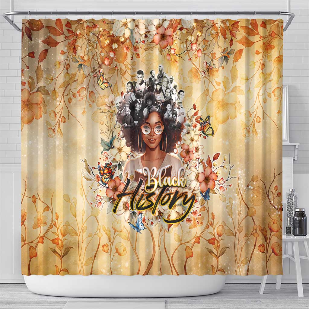 Black History My Roots Shower Curtain Civil Rights Leaders African Women DT02