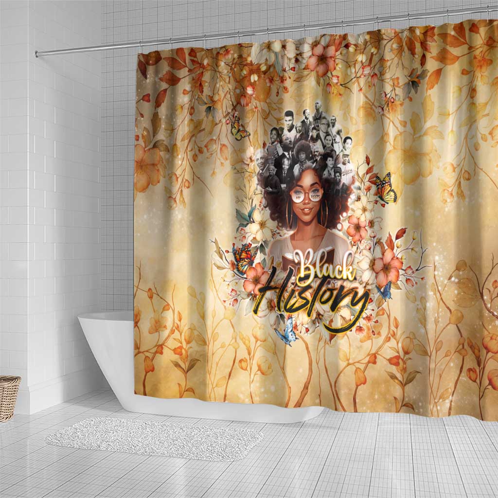 Black History My Roots Shower Curtain Civil Rights Leaders African Women DT02