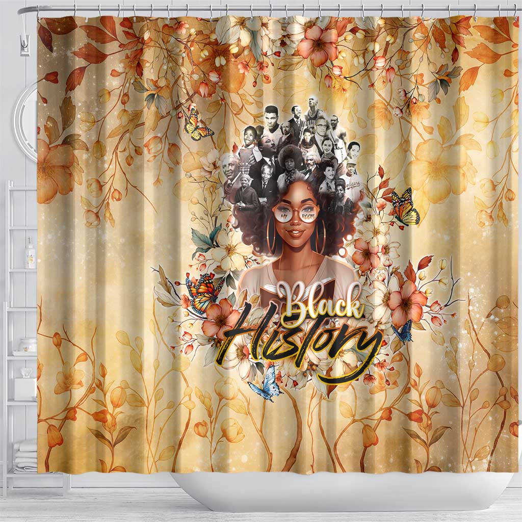 Black History My Roots Shower Curtain Civil Rights Leaders African Women DT02