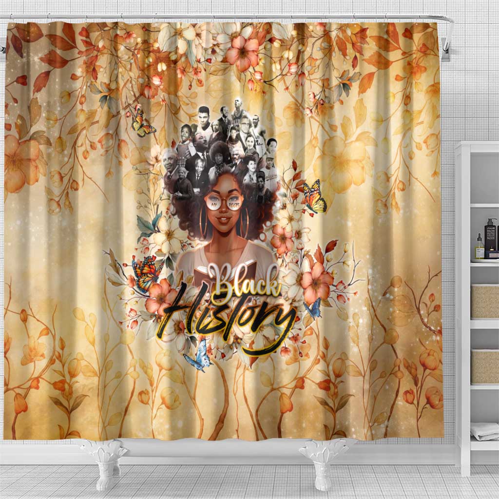 Black History My Roots Shower Curtain Civil Rights Leaders African Women DT02