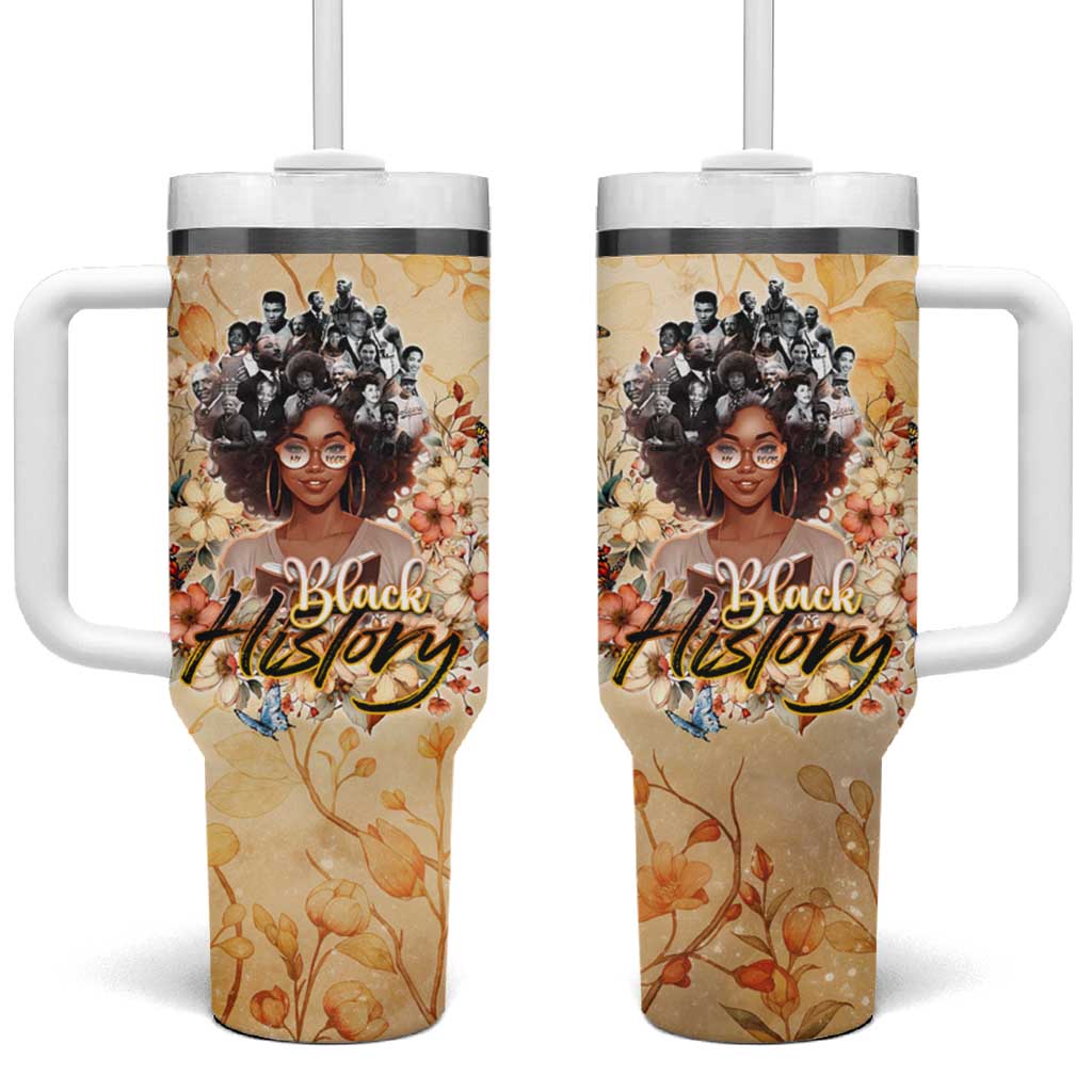 African Women Black History Tumbler With Handle Civil Rights Leaders My Roots DT02
