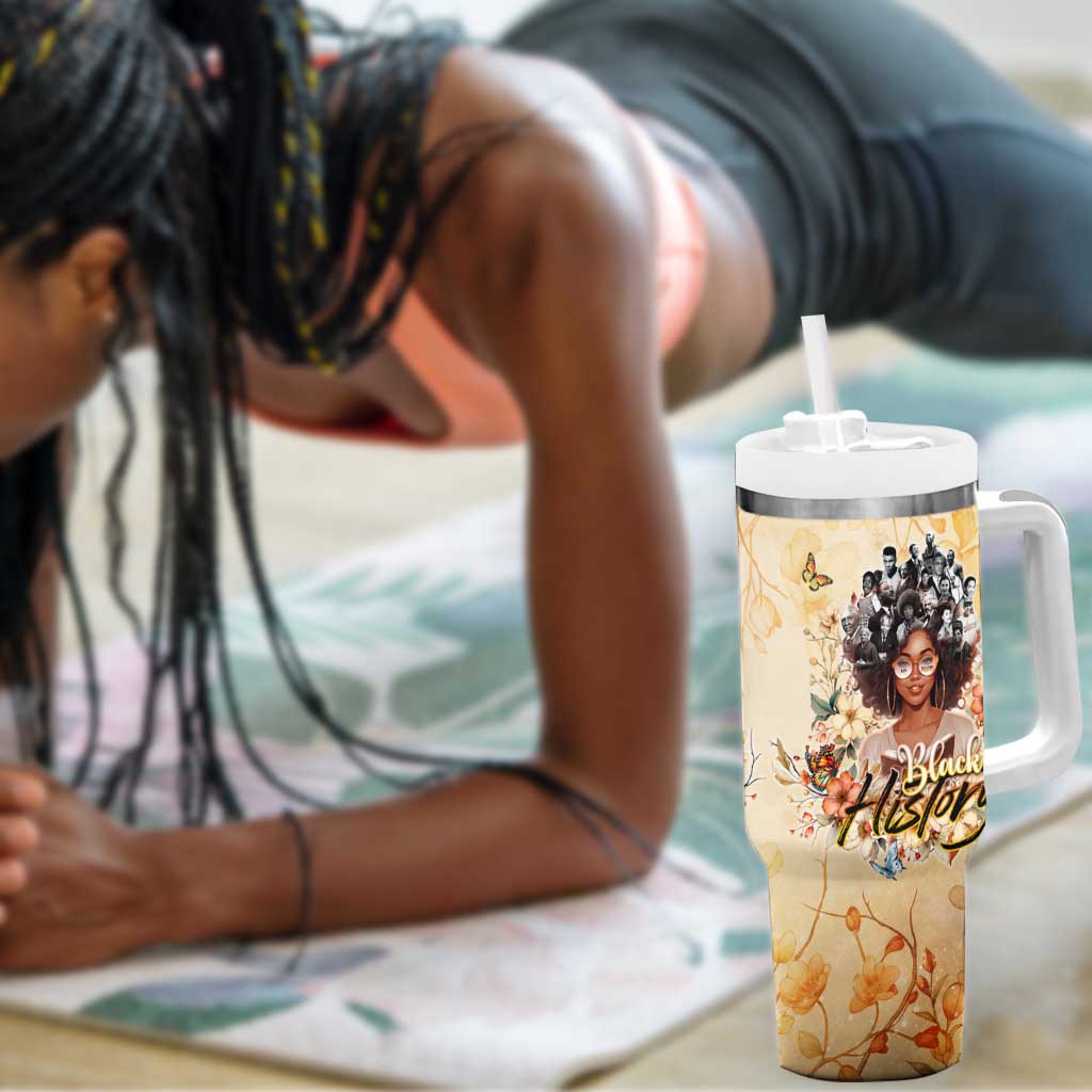 African Women Black History Tumbler With Handle Civil Rights Leaders My Roots DT02
