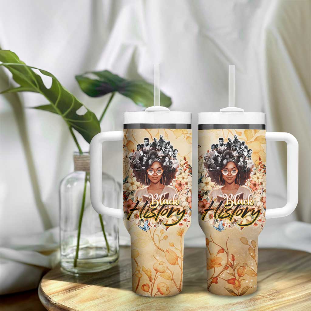 African Women Black History Tumbler With Handle Civil Rights Leaders My Roots DT02