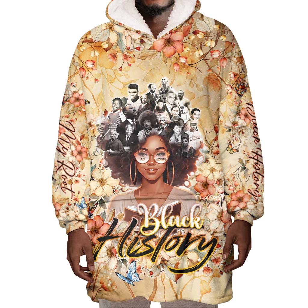 African Women Black History Wearable Blanket Hoodie Civil Rights Leaders My Roots DT02