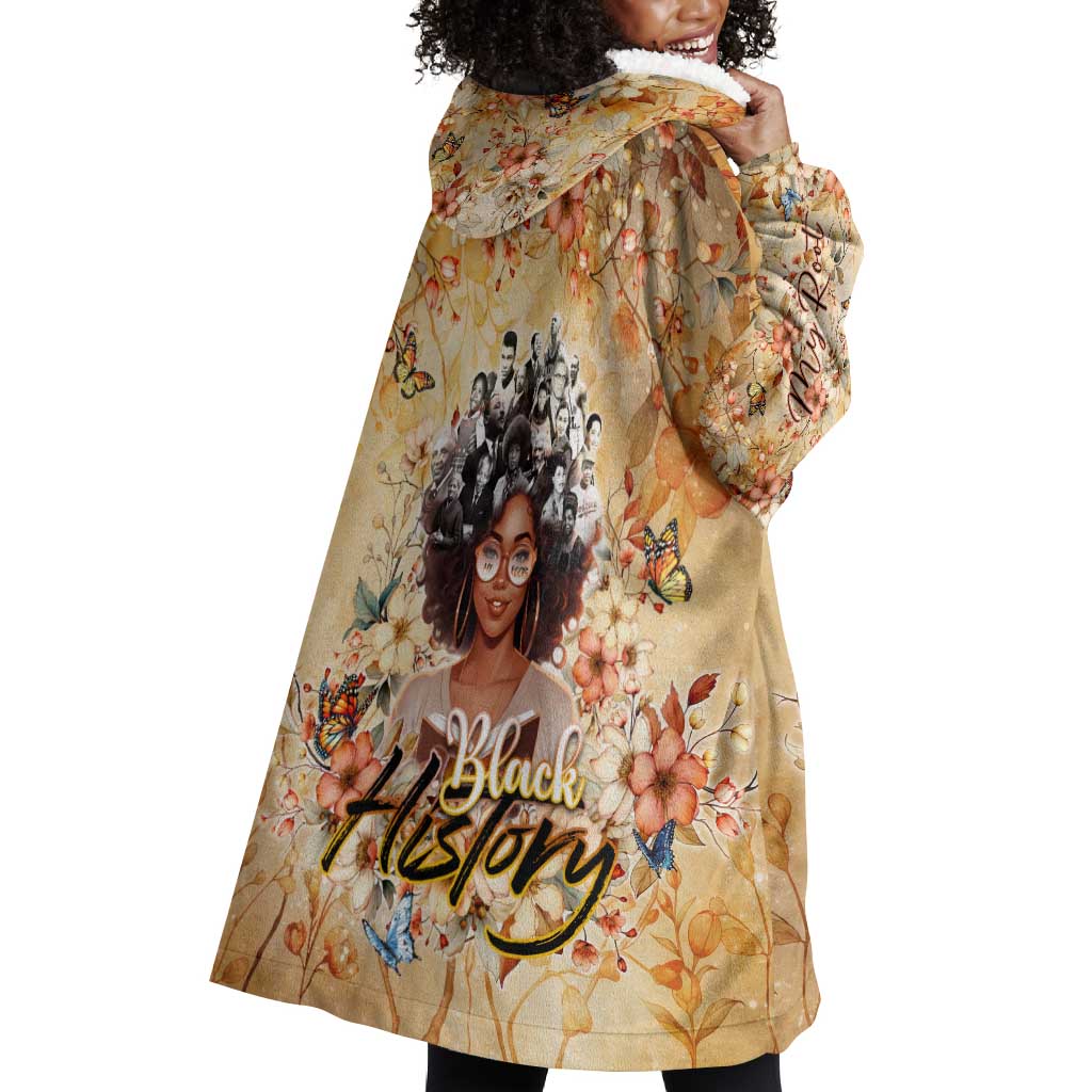 African Women Black History Wearable Blanket Hoodie Civil Rights Leaders My Roots DT02