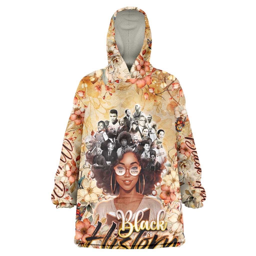 African Women Black History Wearable Blanket Hoodie Civil Rights Leaders My Roots DT02