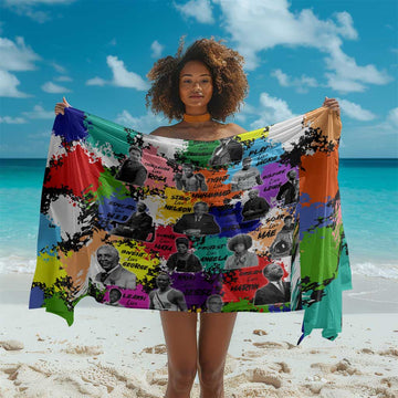 Black History Month African American Sarong Paint Splashes DT02