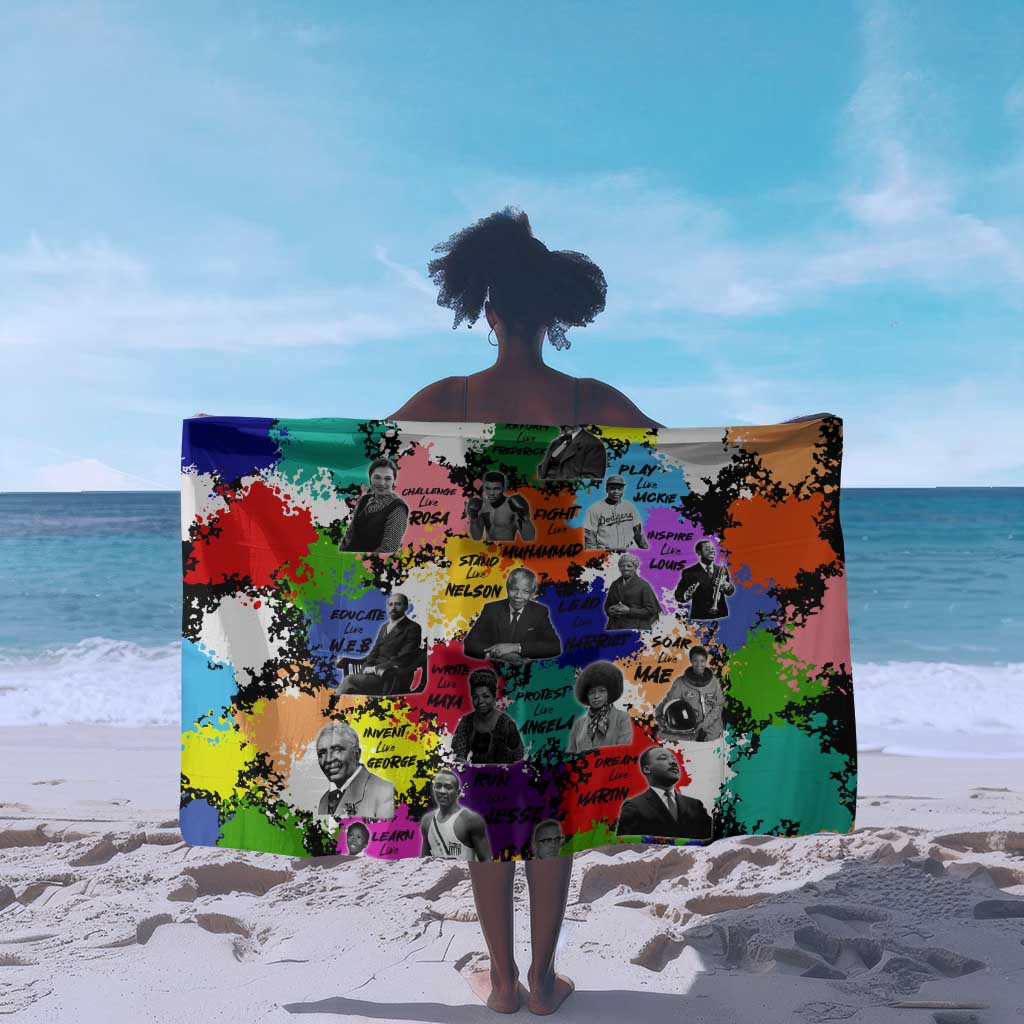 Black History Month African American Sarong Paint Splashes DT02
