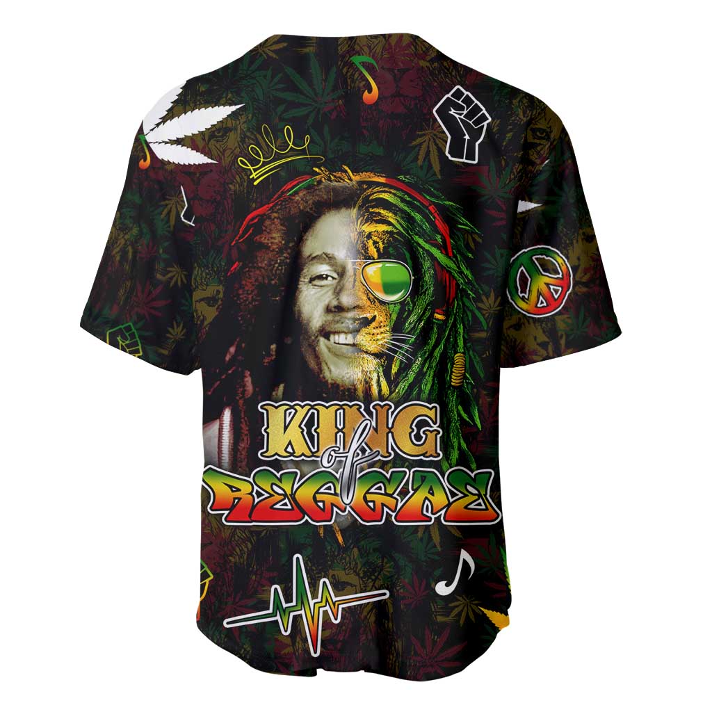 King Of Reggae Legend Bob Baseball Jersey Peace and Love DT02
