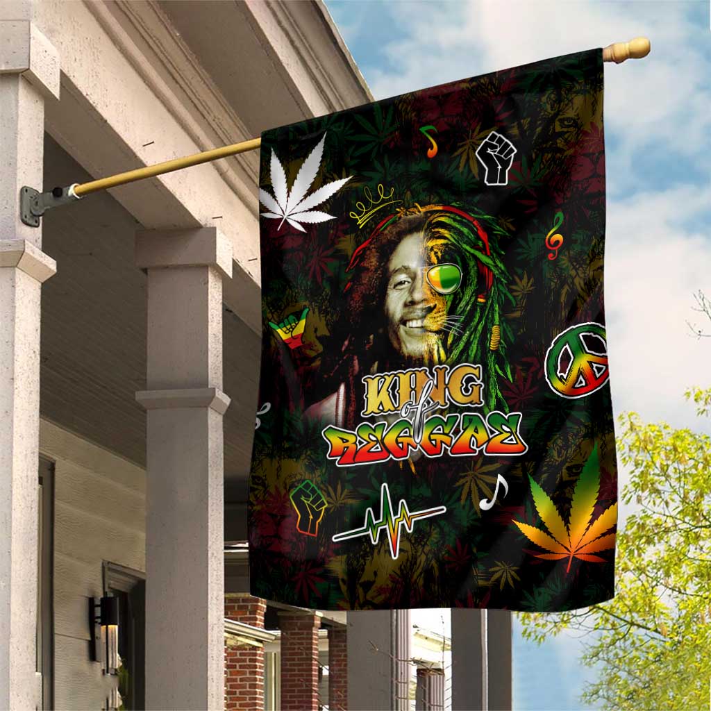 King Of Reggae Legend Bob Garden Flag Peace and Love DT02