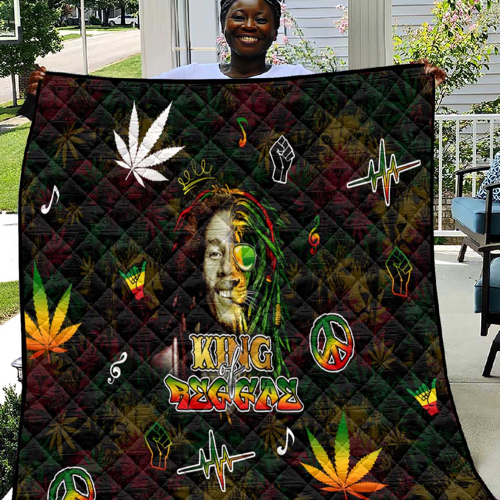 King Of Reggae Legend Bob Quilt Peace and Love DT02
