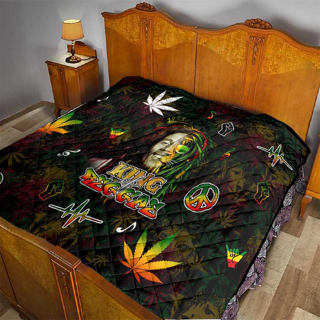 King Of Reggae Legend Bob Quilt Peace and Love DT02
