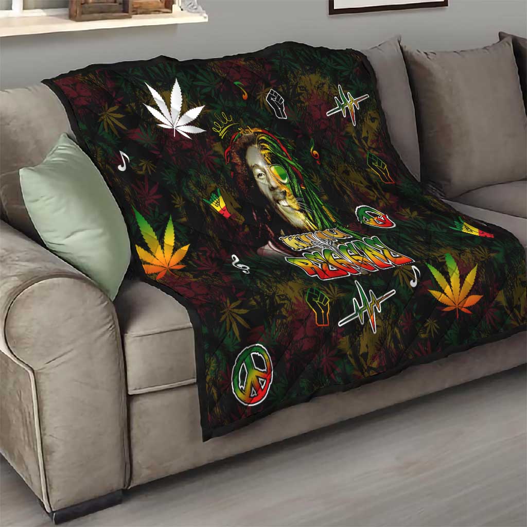 King Of Reggae Legend Bob Quilt Peace and Love DT02
