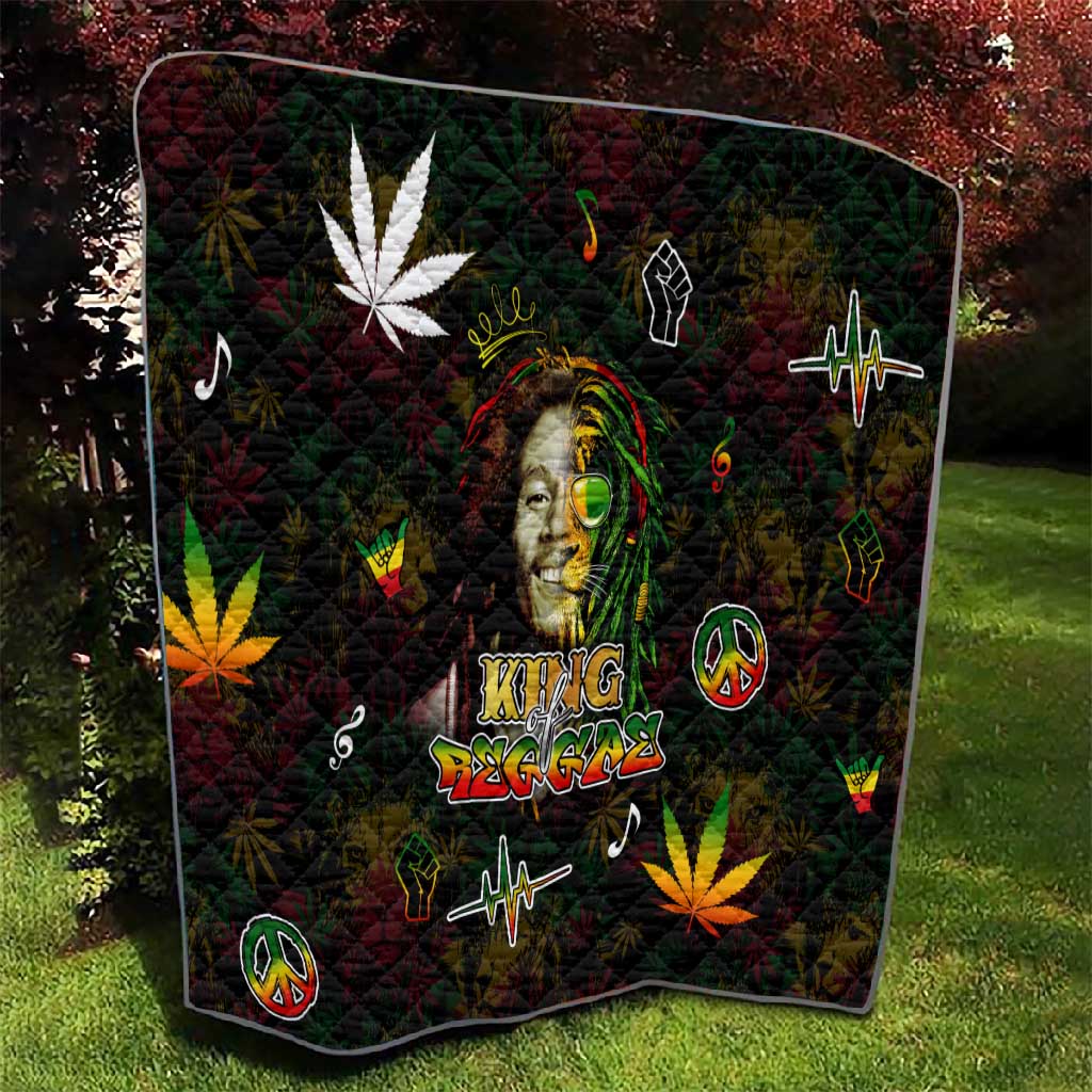 King Of Reggae Legend Bob Quilt Peace and Love DT02