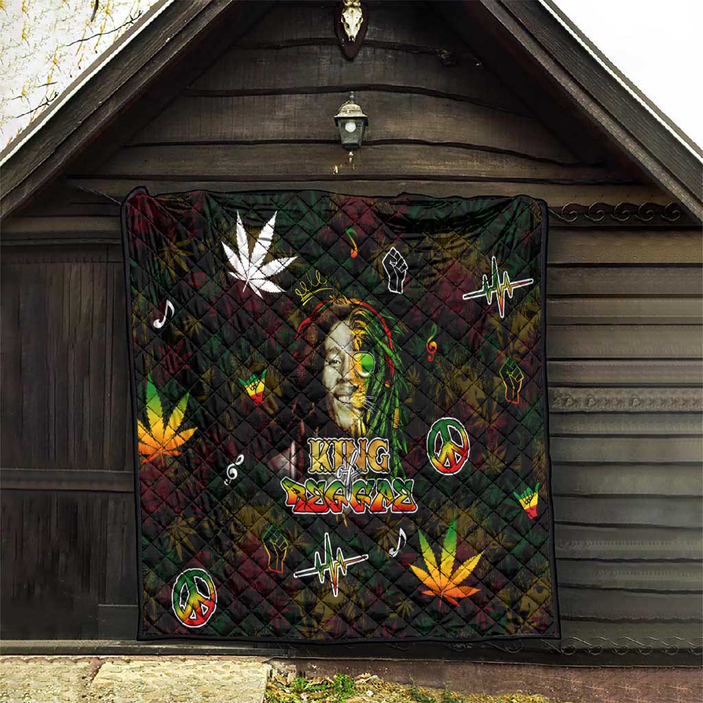 King Of Reggae Legend Bob Quilt Peace and Love DT02
