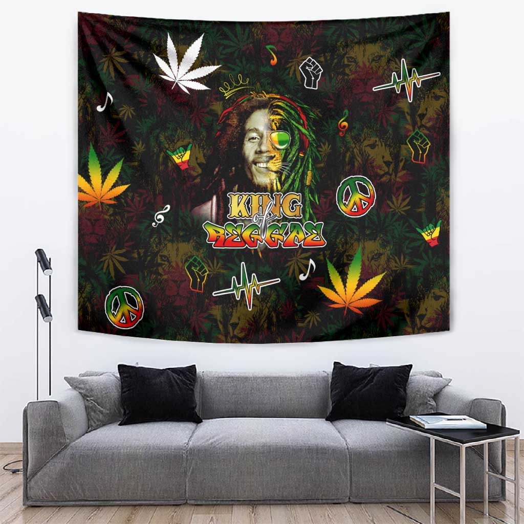 King Of Reggae Legend Bob Tapestry Peace and Love DT02