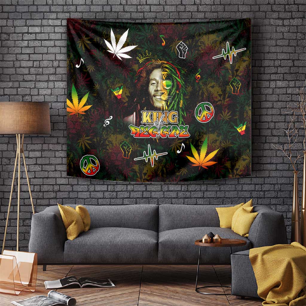 King Of Reggae Legend Bob Tapestry Peace and Love DT02