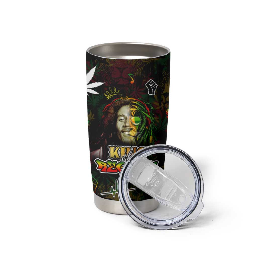 King Of Reggae Legend Bob Tumbler Cup Peace and Love DT02