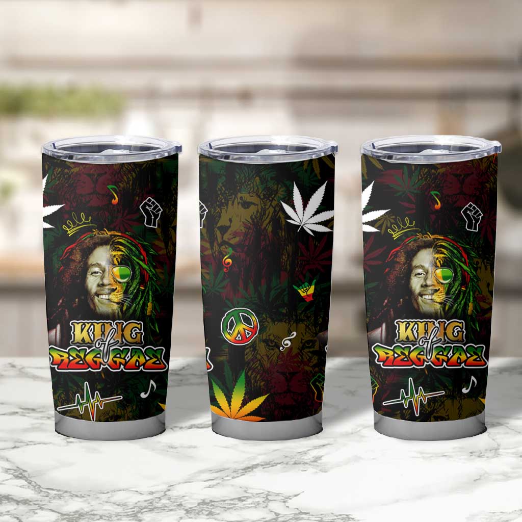 King Of Reggae Legend Bob Tumbler Cup Peace and Love DT02