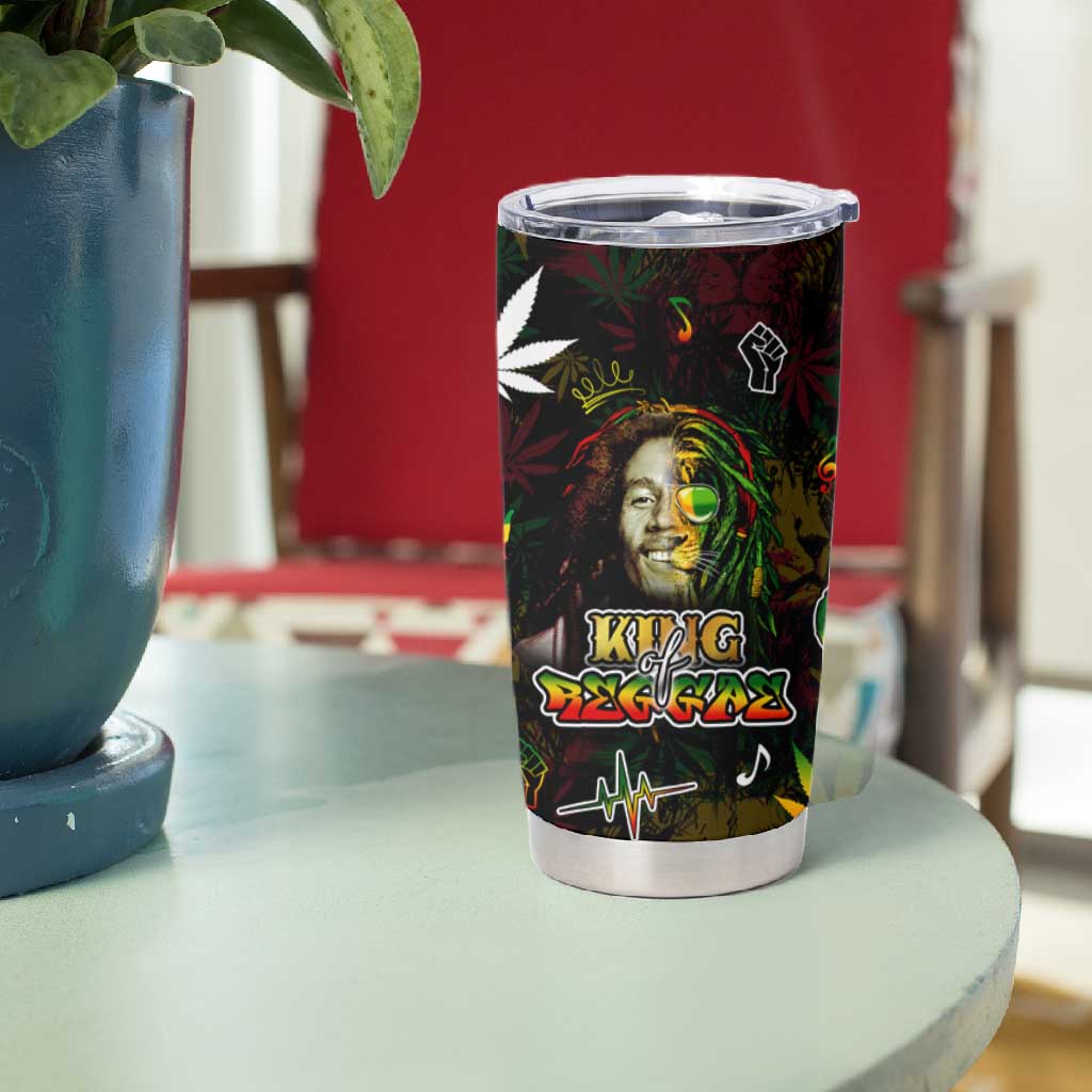 King Of Reggae Legend Bob Tumbler Cup Peace and Love DT02
