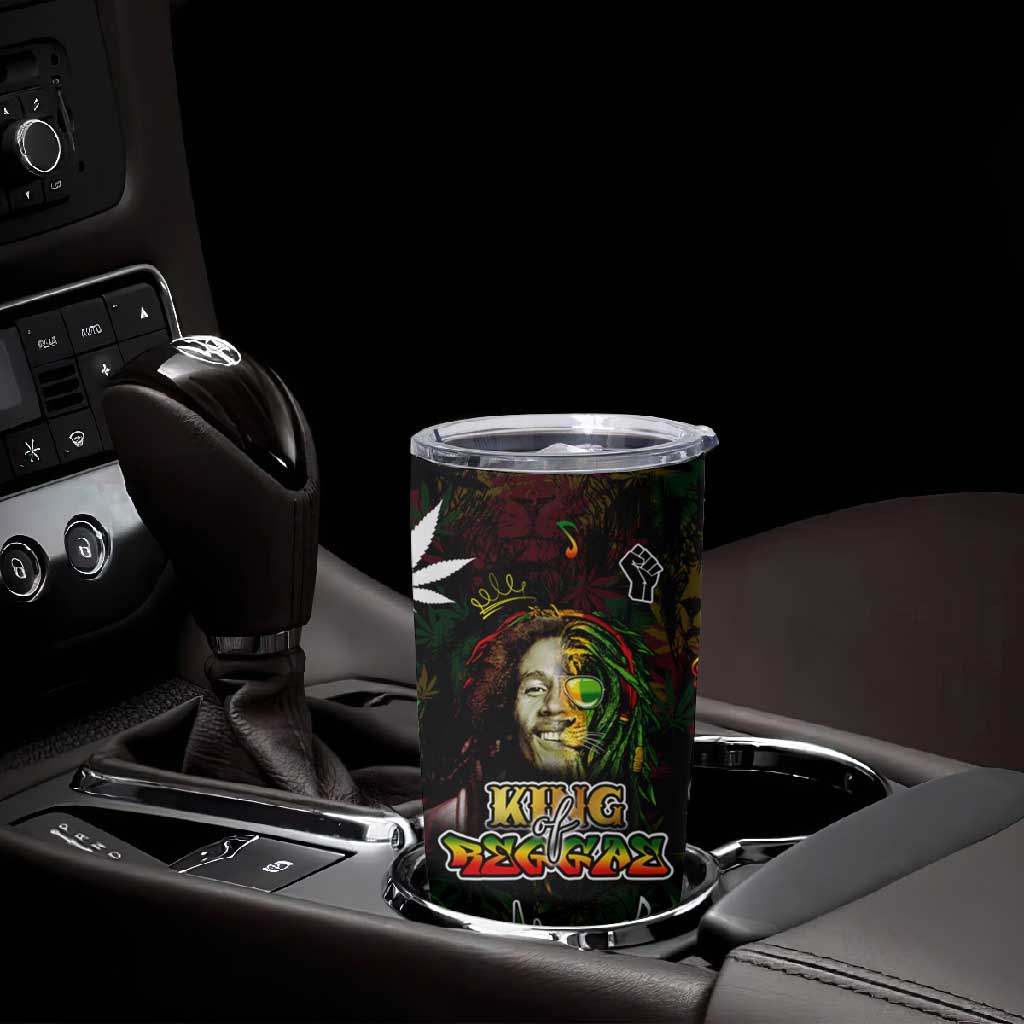King Of Reggae Legend Bob Tumbler Cup Peace and Love DT02