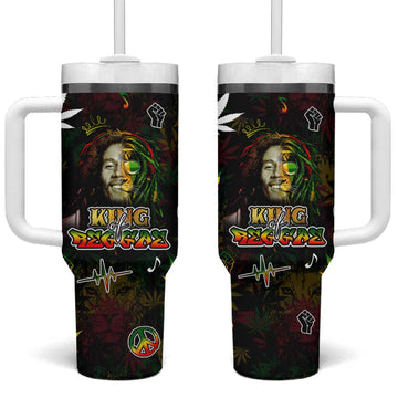 King Of Reggae Legend Bob Tumbler With Handle Peace and Love DT02