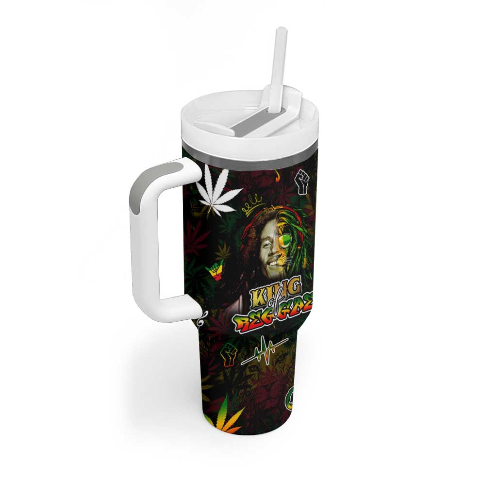 King Of Reggae Legend Bob Tumbler With Handle Peace and Love DT02