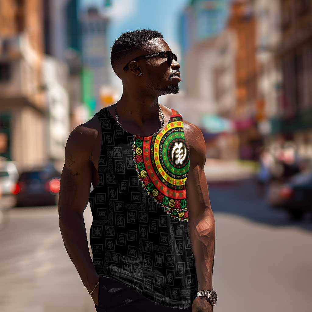 Adinkra Symbols Men Tank Top African Culture DT02