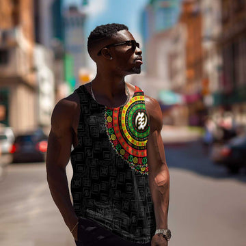 Adinkra Symbols Men Tank Top African Culture DT02