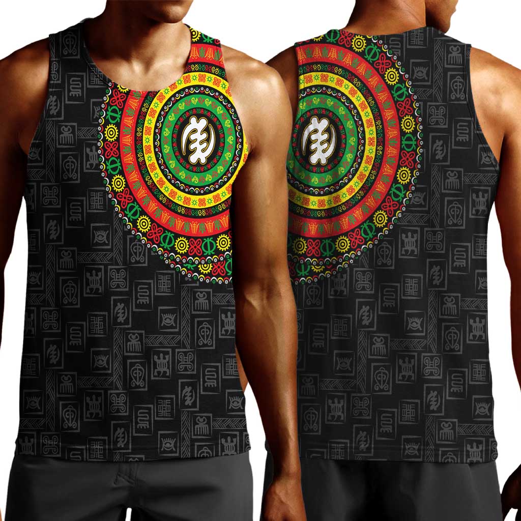Adinkra Symbols Men Tank Top African Culture DT02