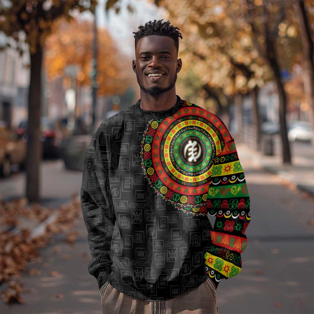 Adinkra Symbols Sweatshirt African Culture DT02