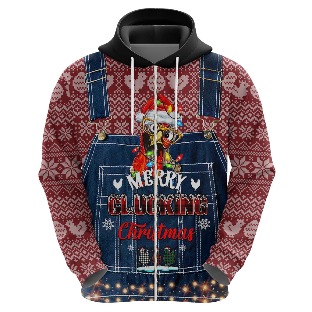 Merry Clucking Christmas Hoodie Chicken Santa Hat DT02