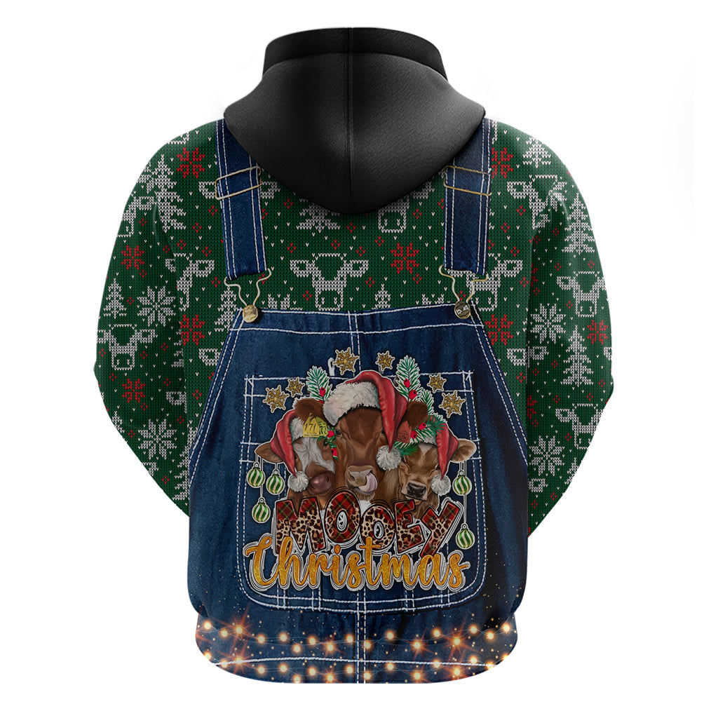 Mooey Christmas Hoodie Cow Santa Hat DT02