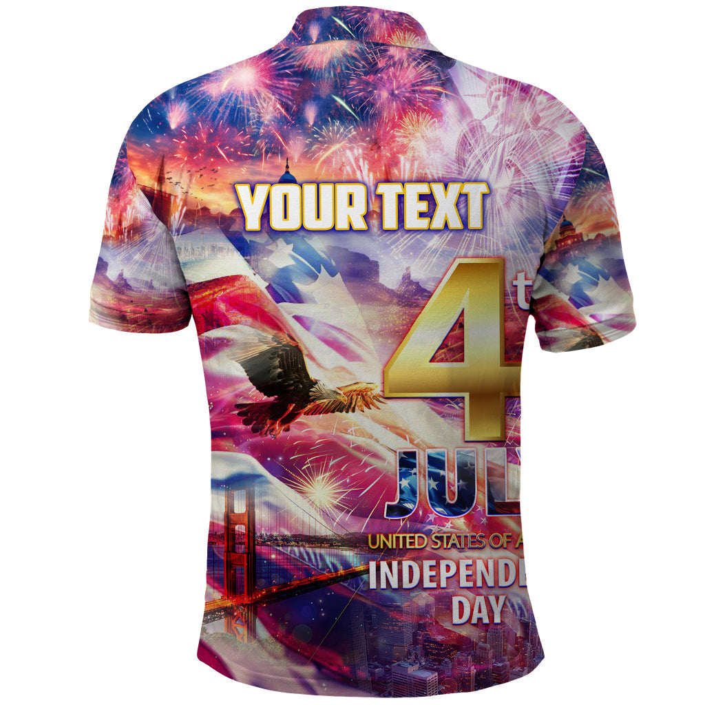 Custom 4th Of July Independence Day American Polo Shirt DT02