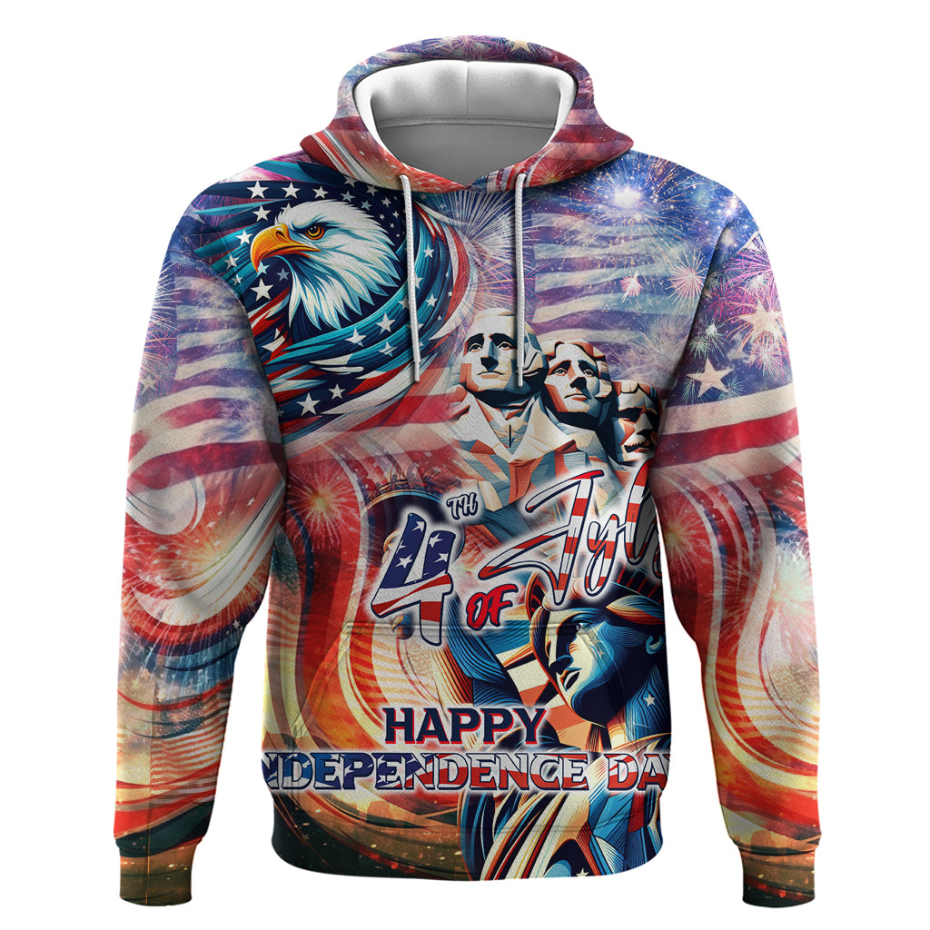 Personalized American Independence Day Hoodie 4th of July Statue of Liberty DT02