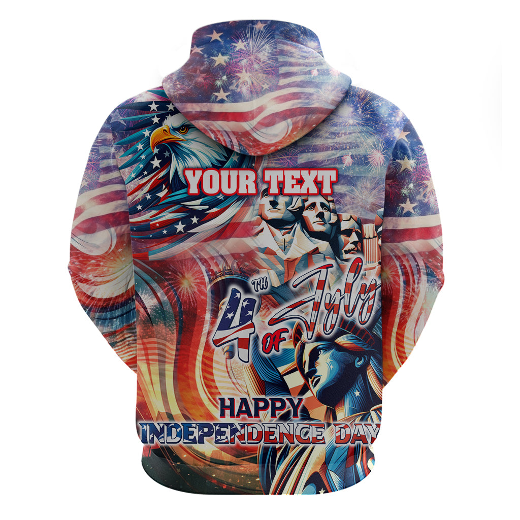 Personalized American Independence Day Hoodie 4th of July Statue of Liberty DT02