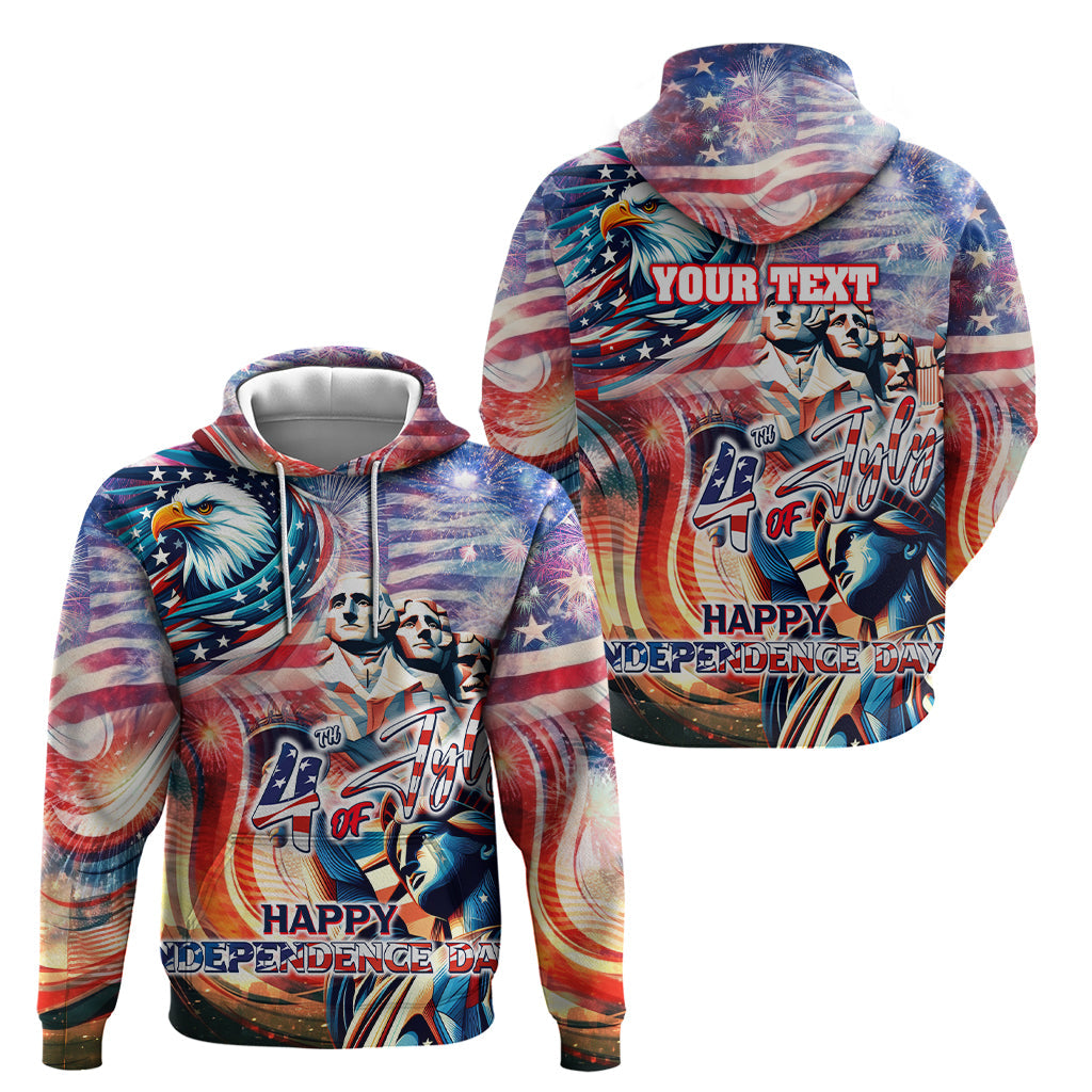 Personalized American Independence Day Hoodie 4th of July Statue of Liberty DT02