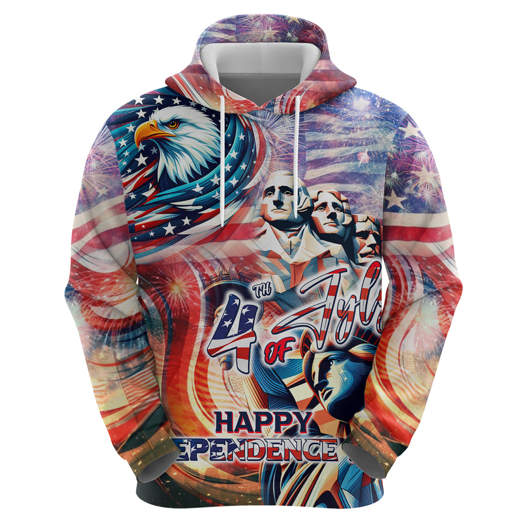 Personalized American Independence Day Hoodie 4th of July Statue of Liberty DT02