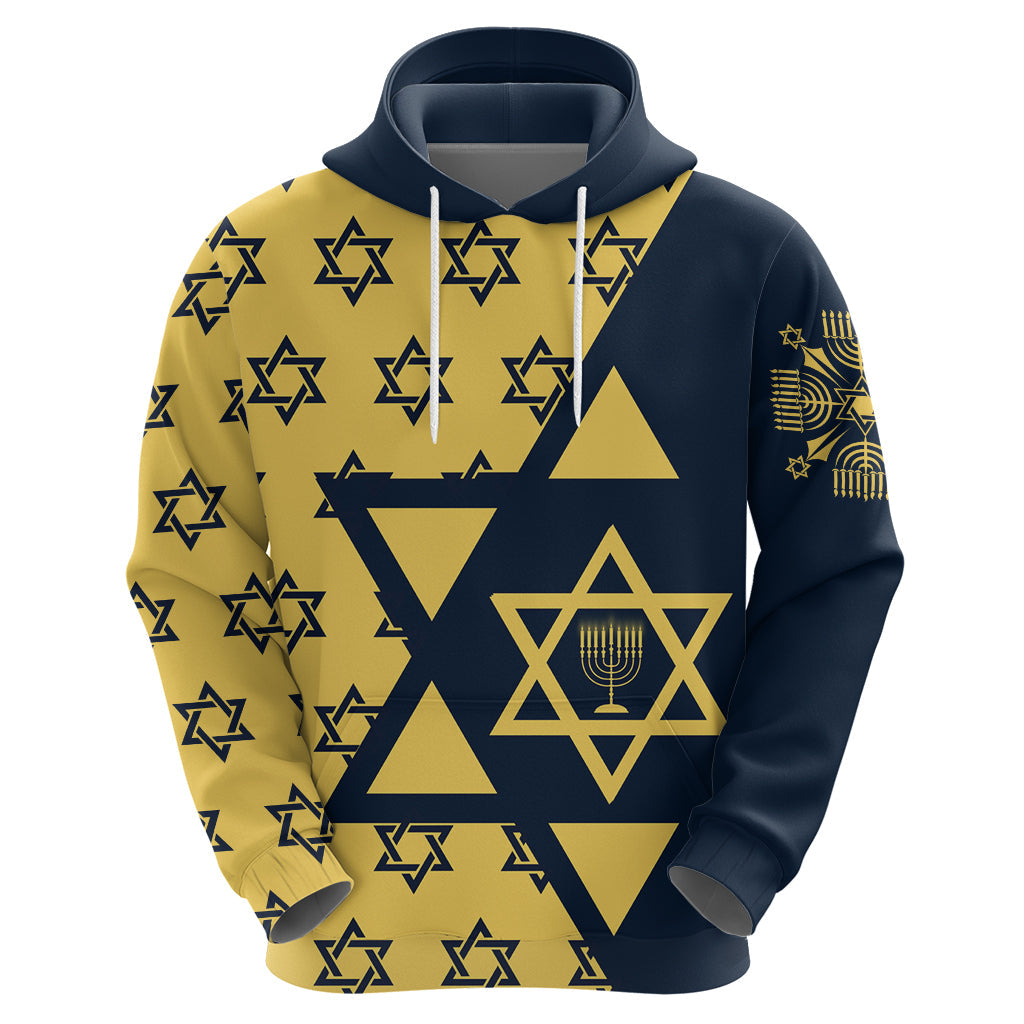 Happy Hanukkah Hoodie Jewish Star of David DT02