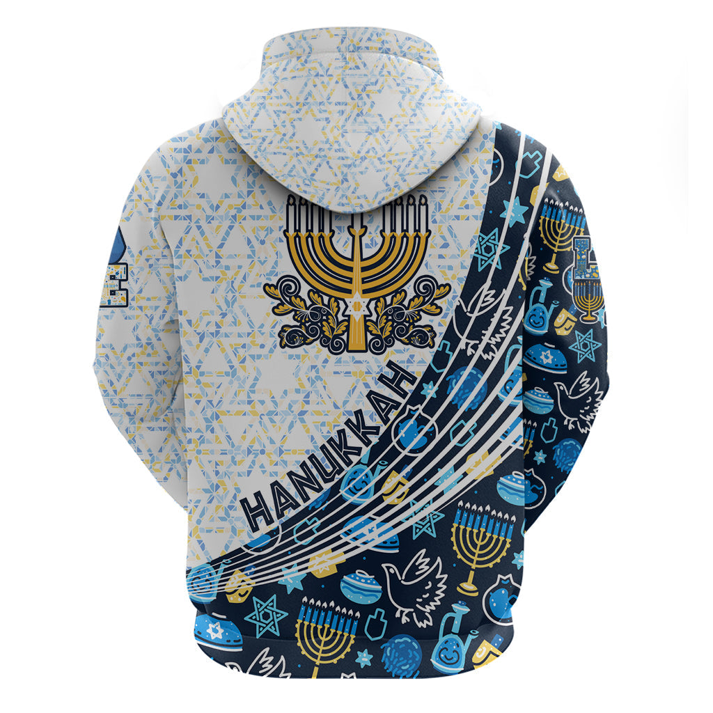 Happy Hanukkah Hoodie Menorah and Dreidel DT02