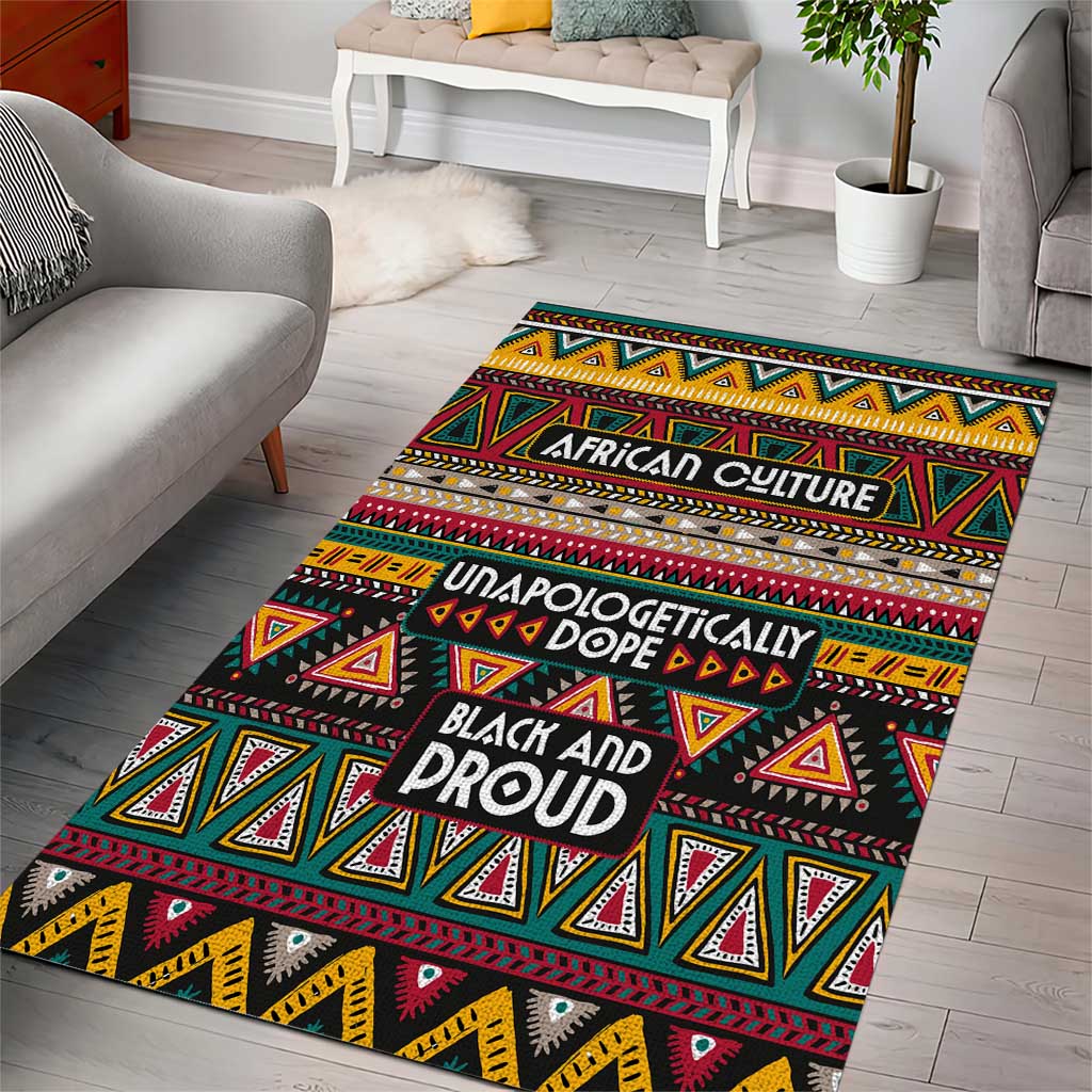 Colorful African Pattern Area Rug DT02