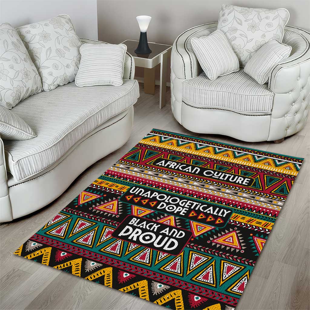 Colorful African Pattern Area Rug DT02