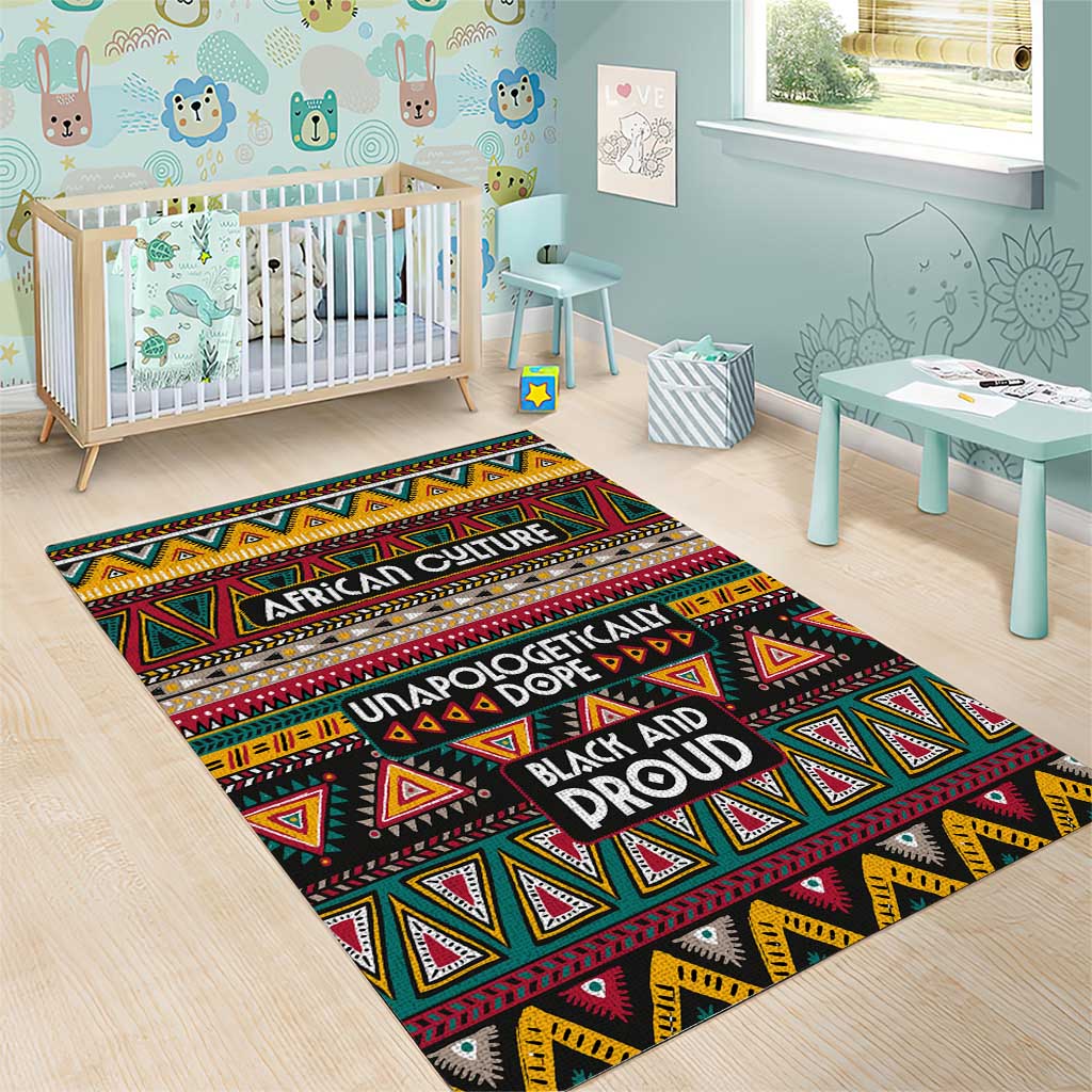Colorful African Pattern Area Rug DT02