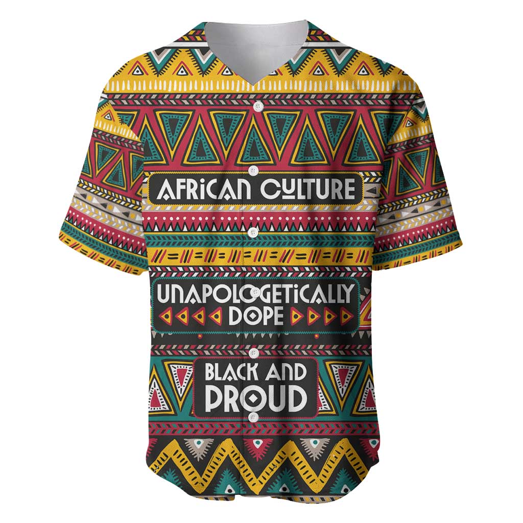 Colorful African Pattern Baseball Jersey DT02