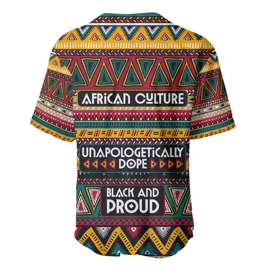 Colorful African Pattern Baseball Jersey DT02