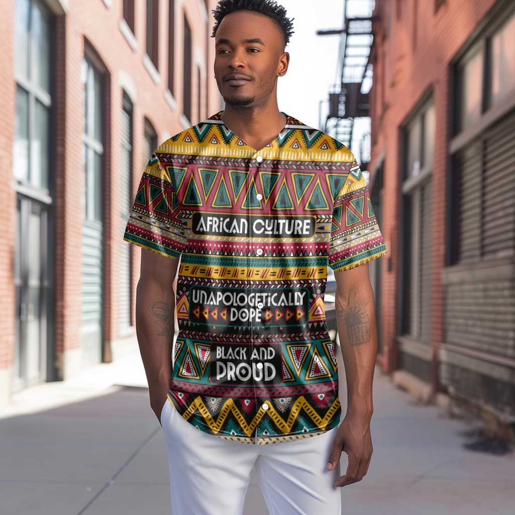 Colorful African Pattern Baseball Jersey DT02